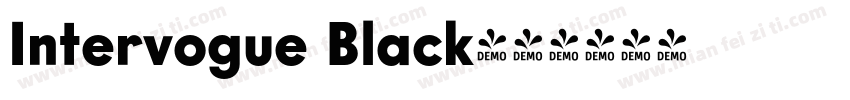 Intervogue Black字体转换